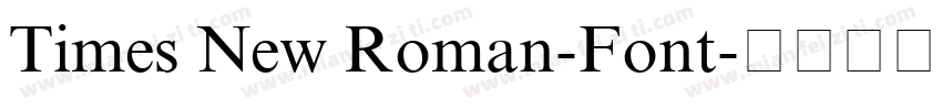Times New Roman-Font字体转换